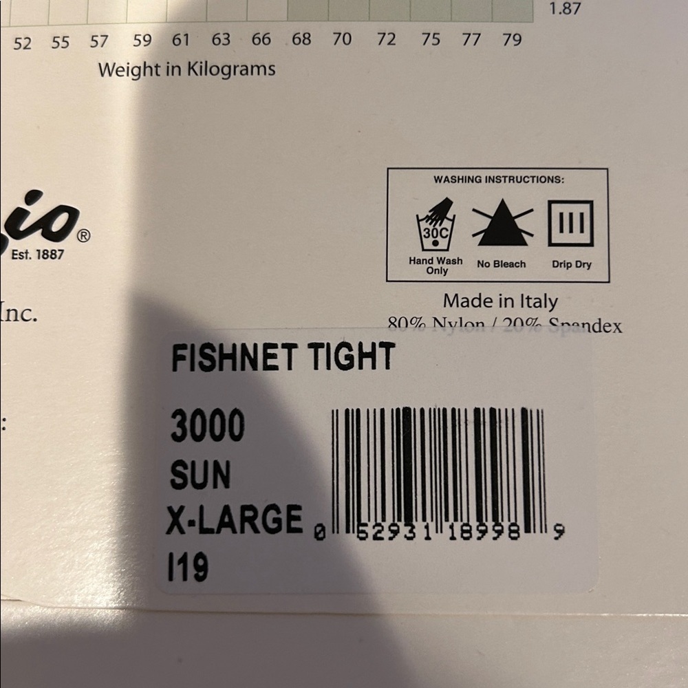 NIB Capezio Professional Fishnet Stockings. #3000 Sun. XL. Brand new. - Picture 8 of 8